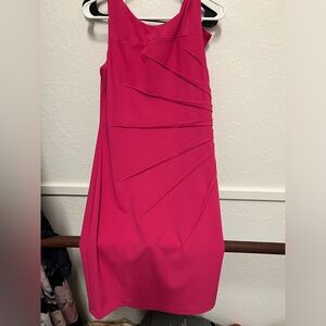 Calvin Klein Body Contour hot pink dress